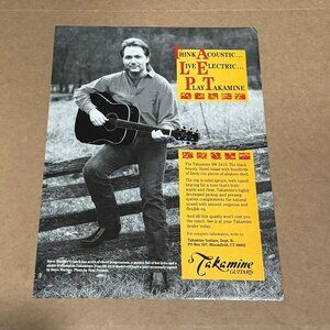 Steve Wariner - Takamine Guitars - 1991 Print Advertisement